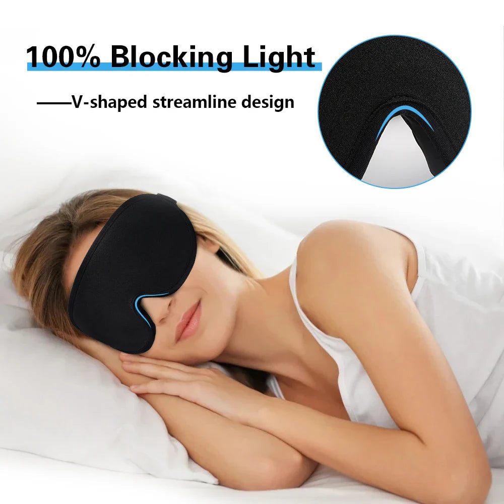 Povei 3D Sleep Mask Eyeshade for Relaxing Sleep and Travel