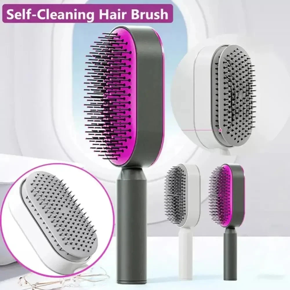 Povei Air Cushion Massage Hair Brush Detangling Styling Tools