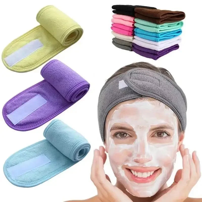 Povei Adjustable Spa Headband for Face Washing and Makeup