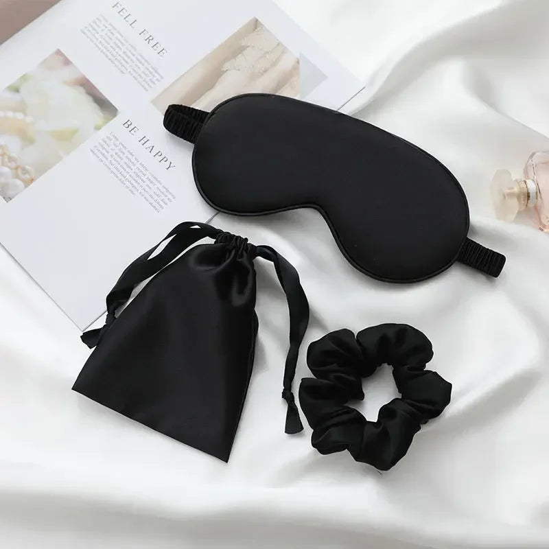 Povei Silk Sleep Eye Mask Set for Women