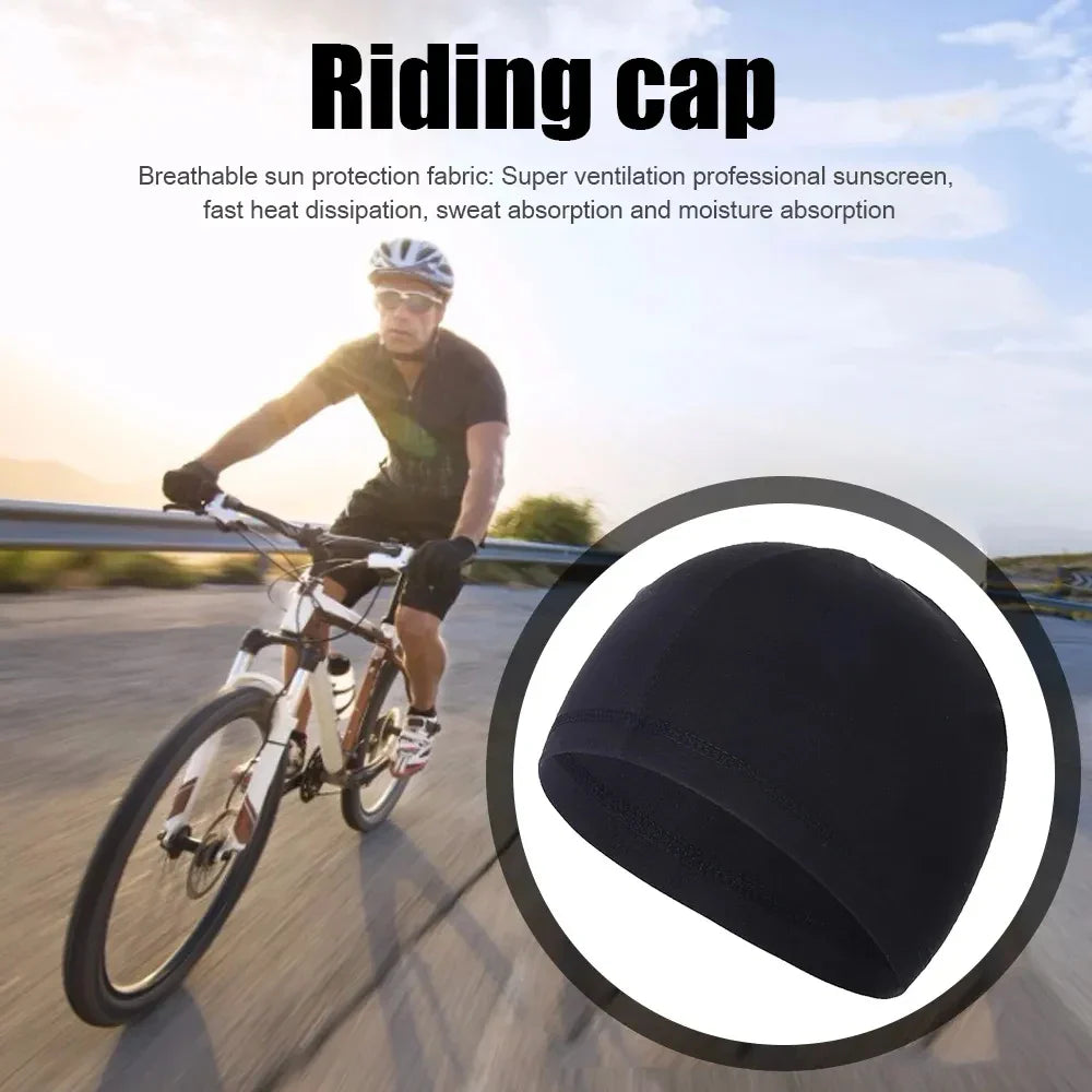 Povei Cooling Cap Helmet Liner | Sweat Wicking Beanie for Cycling, Running, Motorcycle