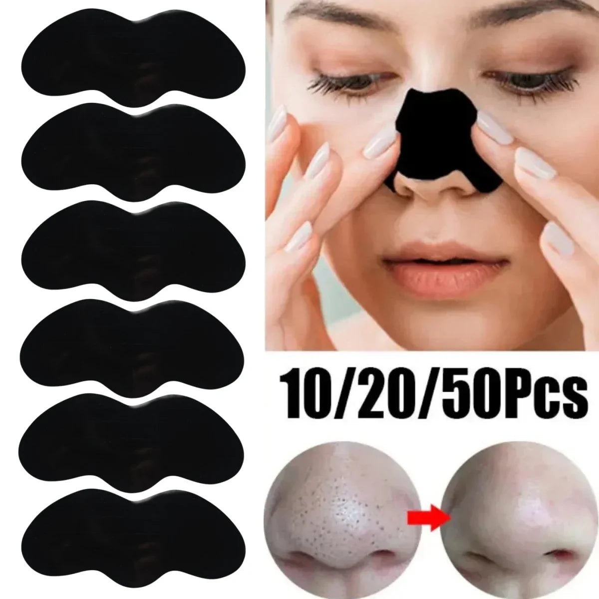 Povei Blackhead Remover Mask Pore Shrink Acne Treatment Deep Cleansing Skin Care