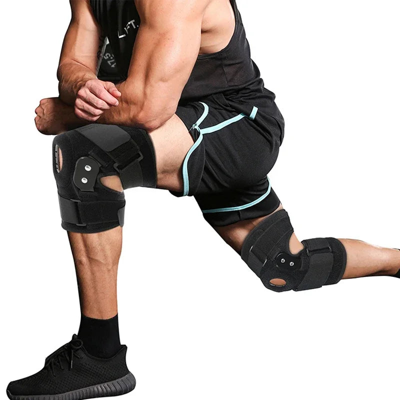 Povei Adjustable Hinged Knee Brace Support for Meniscus Tear and Pain Relief