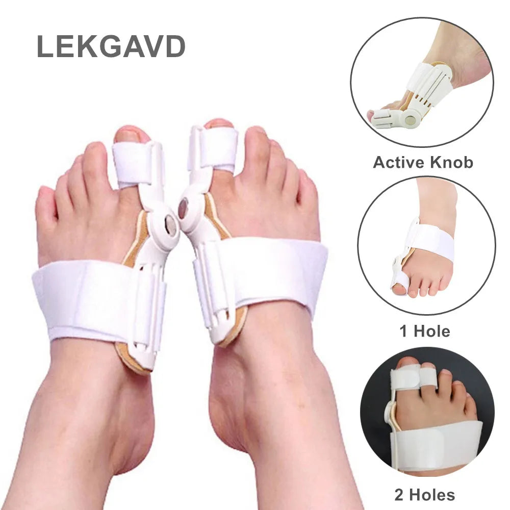 Povei Big Bone Toe Bunion Corrector Straightener Separator Protector Hallux Valgus