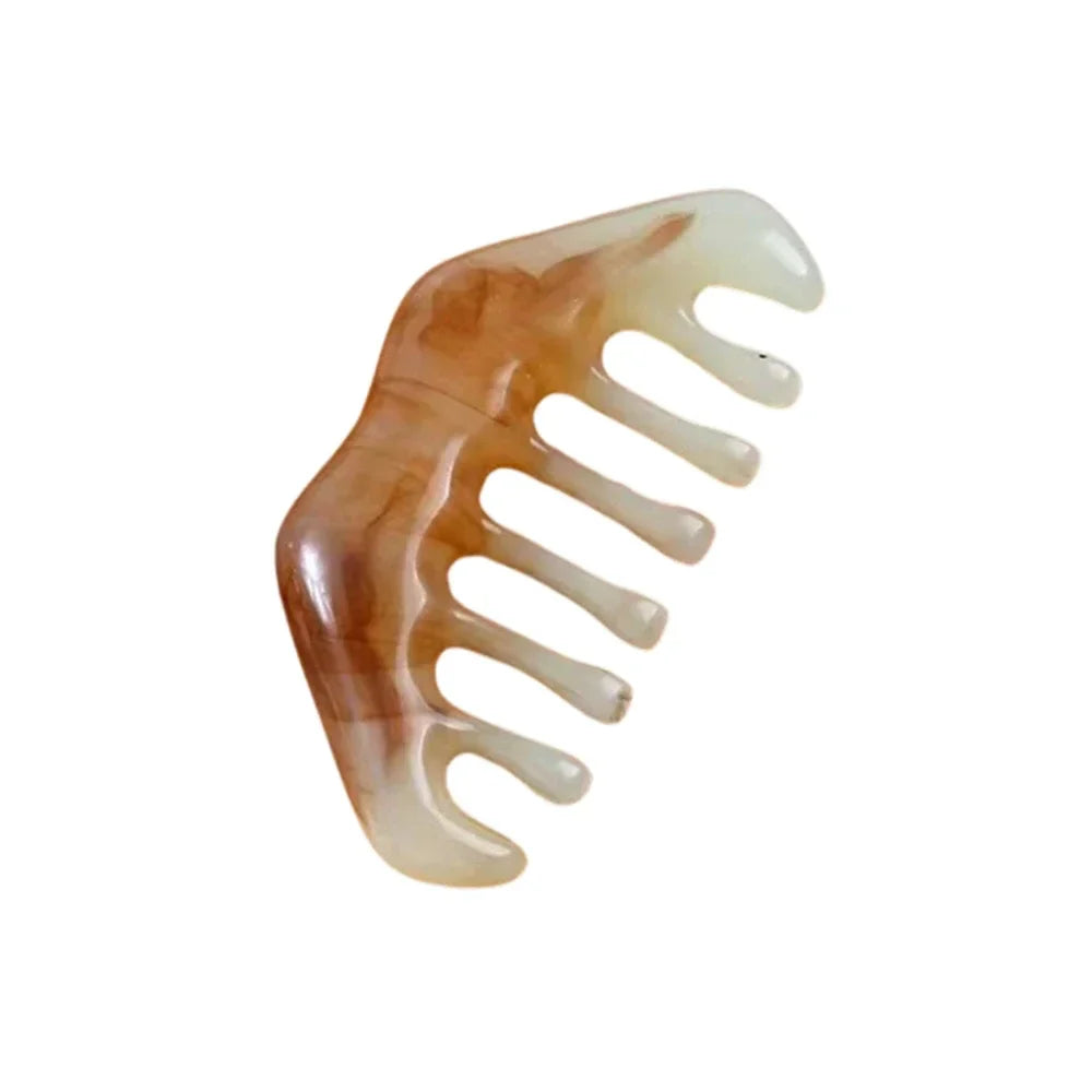 Povei Natural Resin Gua Sha Massage Comb for Head Body Scalp Care & Reflexology