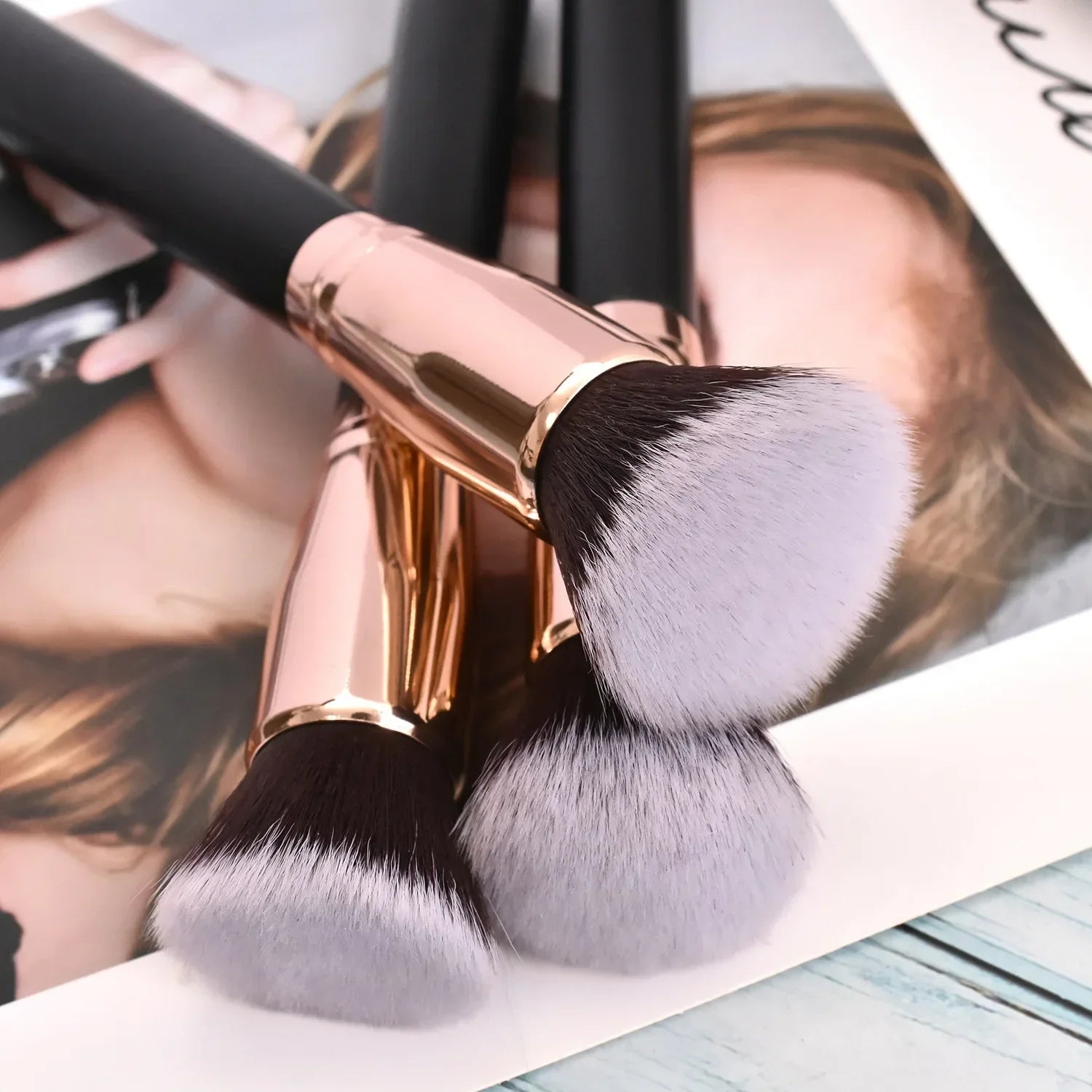 Povei Blending Blush Brush Set for Professional Makeup Application