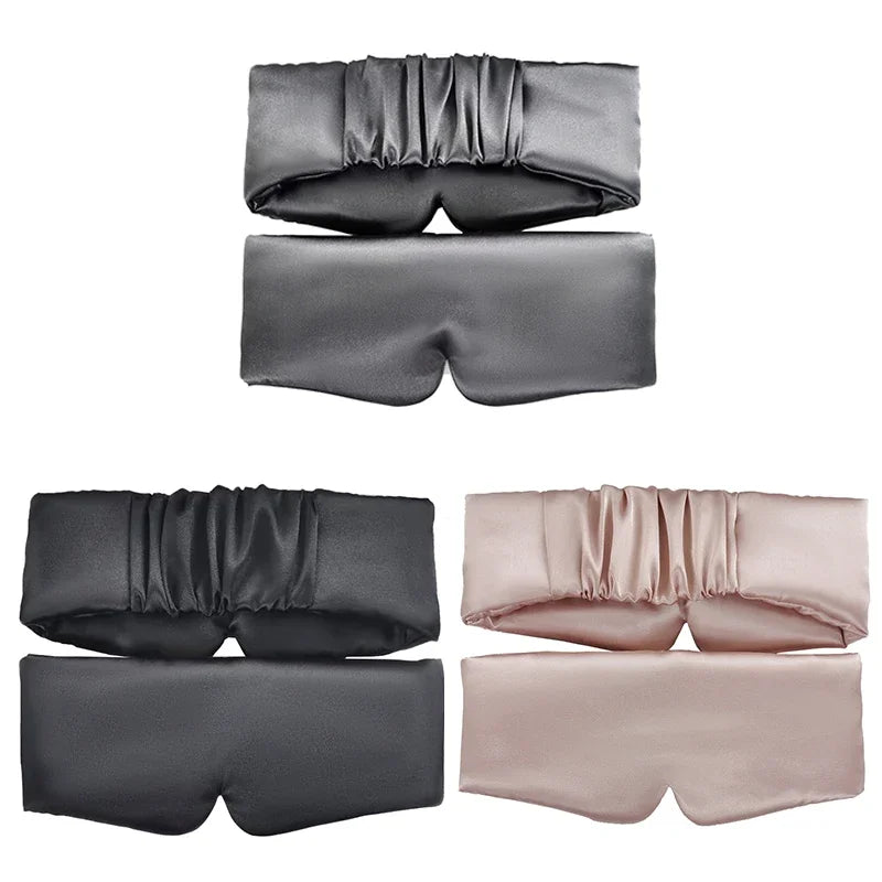 Povei Silk Satin Sleep Mask for Enhanced Relaxation and Restful Sleep