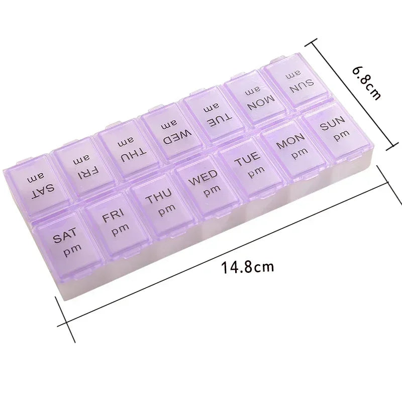 Povei Weekly Candy Pill Organizer Case and Splitter