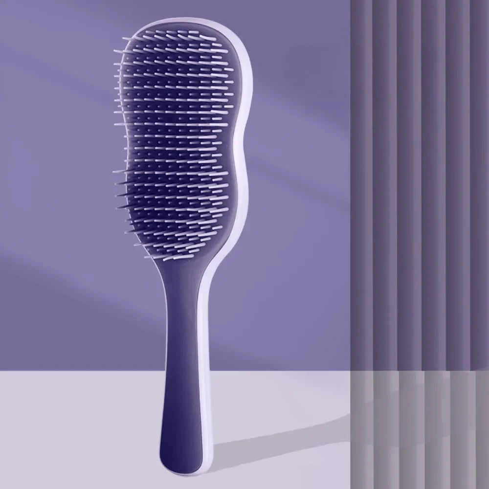 Povei Air Cushion Comb: Long Hair Straightening & Fluffy Design for Massage and Styling