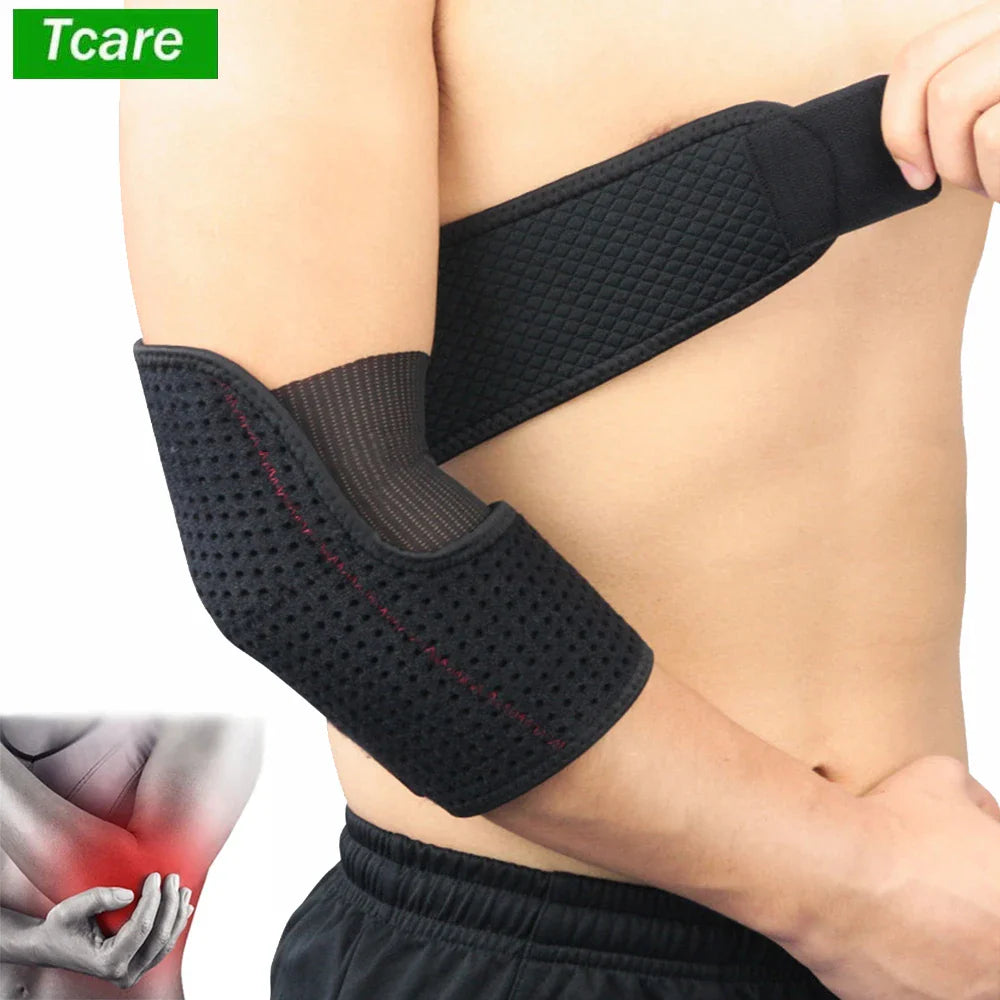 Povei Adjustable Elbow Brace Support Compression Sleeve for Joint Pain Relief