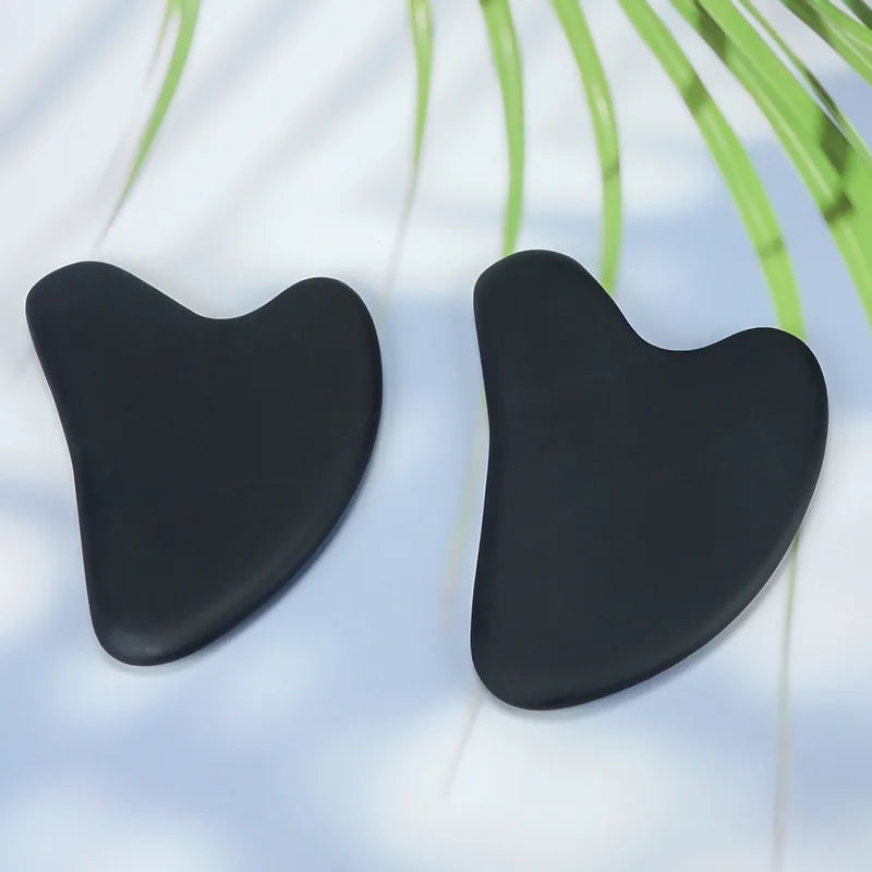 Povei Bian Stone Gua Sha Board Scraper Massager for Face Neck Body Scraping Massage