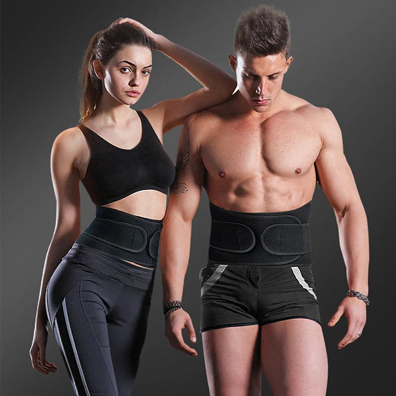 Povei Adjustable Lumbar Support Belt for Gym Workouts & Lower Back Pain Relief