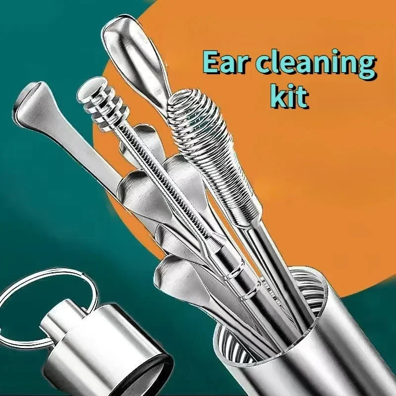 Povei Ear Wax Cleaner Earwax Removal Tool for Clean Ears - Earpick Kit