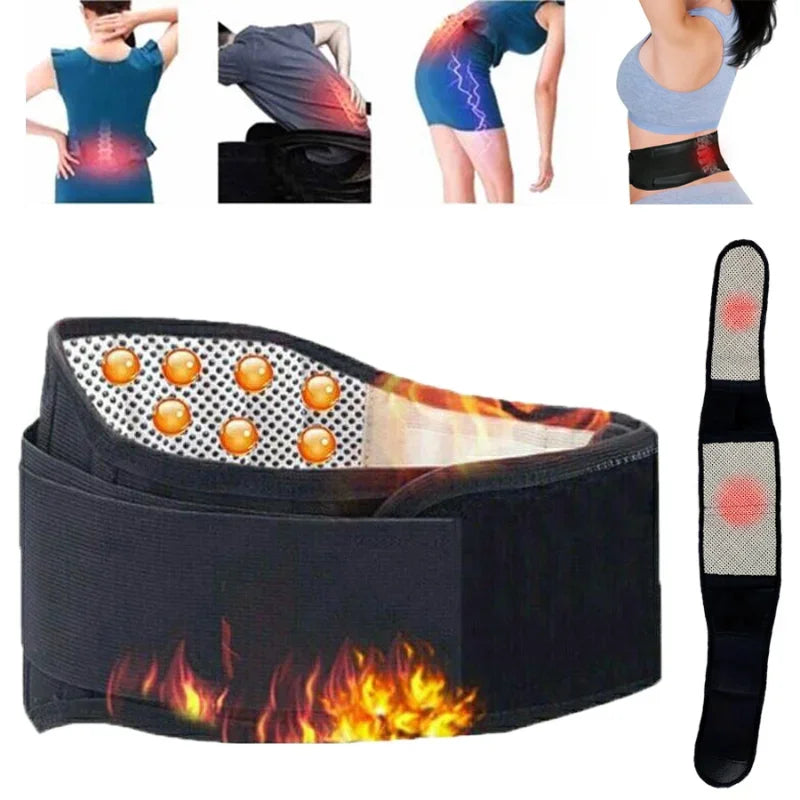 Povei Tourmaline Magnetic Therapy Waist Support Belt