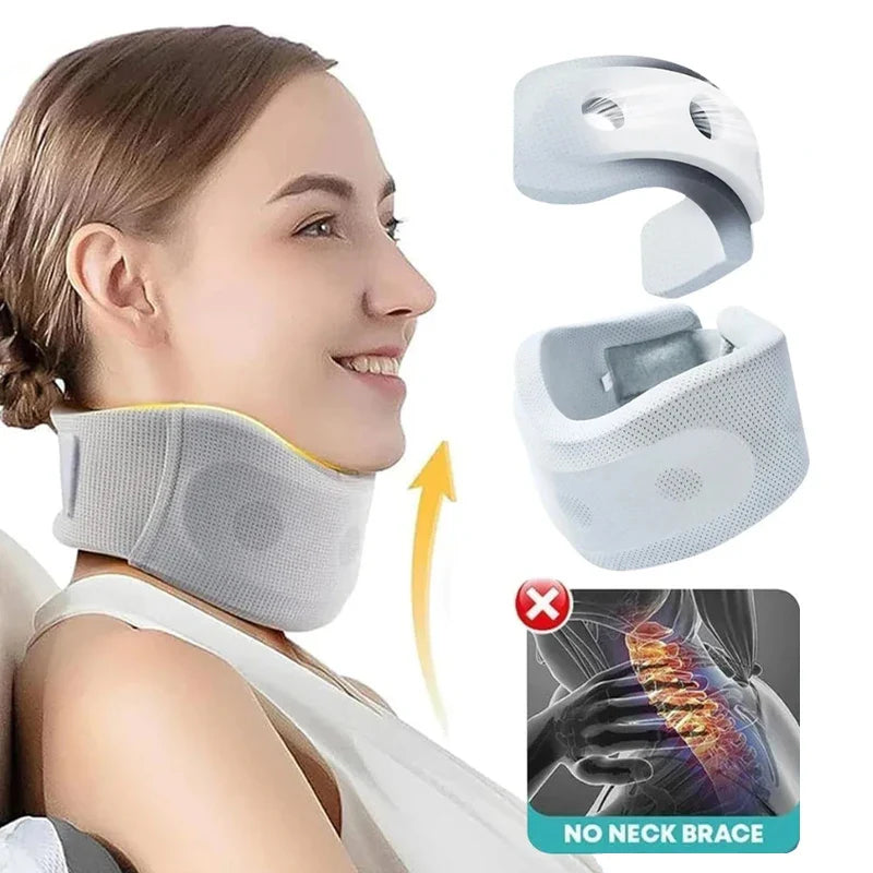 Povei Neck Support Pillow: Adjustable Soft Foam for Cervical Pain Relief