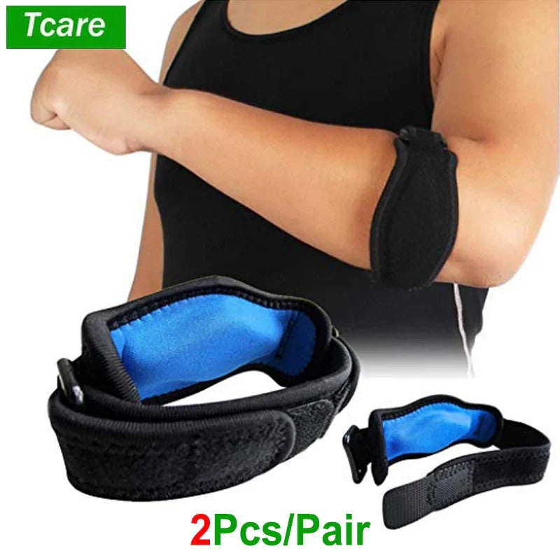 2 Pack Povei Tennis Elbow Brace with Compression Pad for Tendonitis & Golfers Elbow