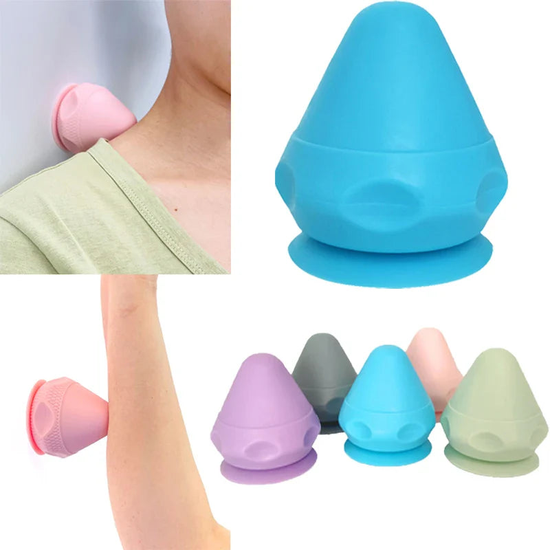 Povei Silicone Massage Cone for Muscle Release and Yoga, Back & Foot Massage