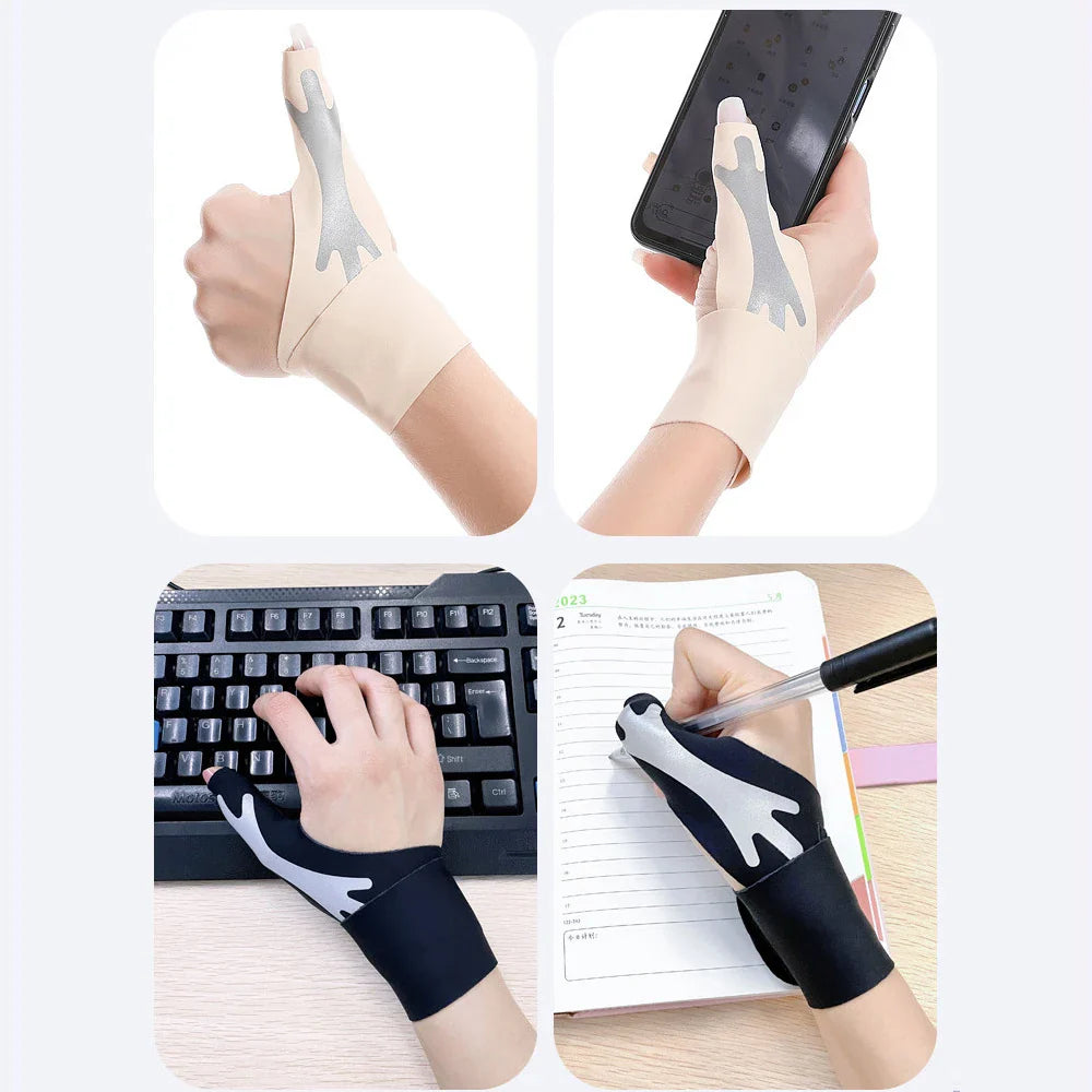 Povei Adjustable Thumb Wrist Compression Sleeve for Arthritis Relief