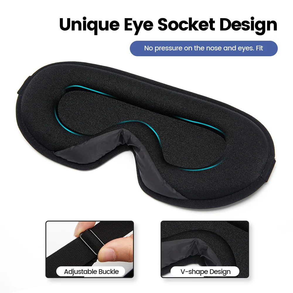 Povei 3D Sleep Mask Eyeshade for Relaxing Sleep and Travel