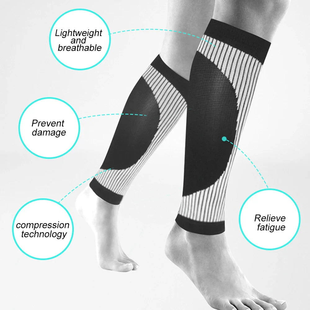 Povei Calf Compression Sleeve 20-30 MmHg for Shin Splints & Varicose Veins