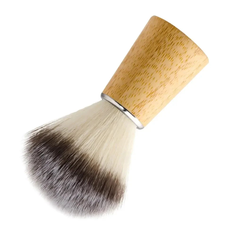 Povei Beard Shaving Brush: Synthetic Bristles Wet Shave Tool for Gentle Facial Cleaning