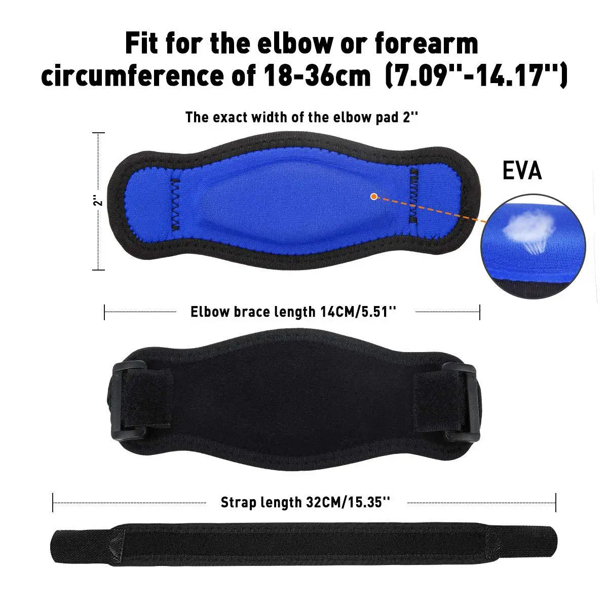 Povei Elbow Joint Fixation Strap for Pain Relief and Support in Sports