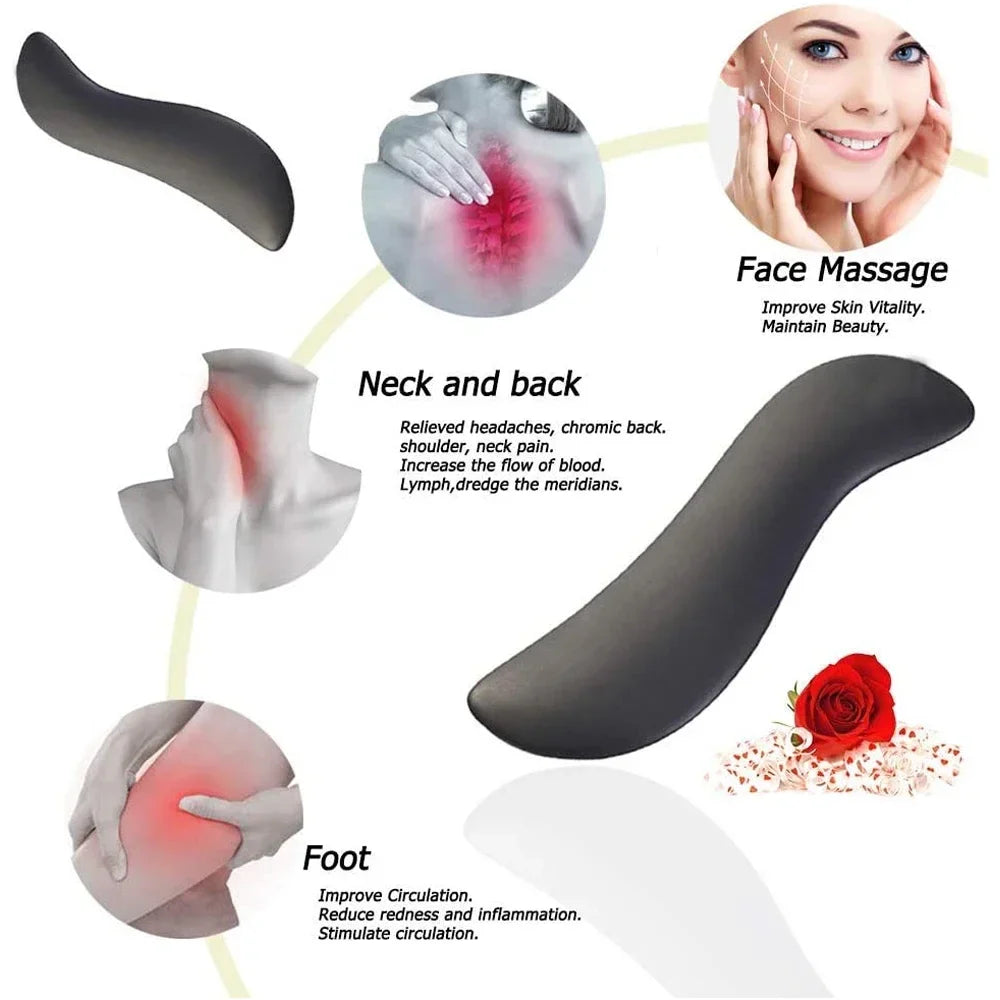 Povei Gua Sha Scraping Massage Tool, Lymphatic Drainage Massager