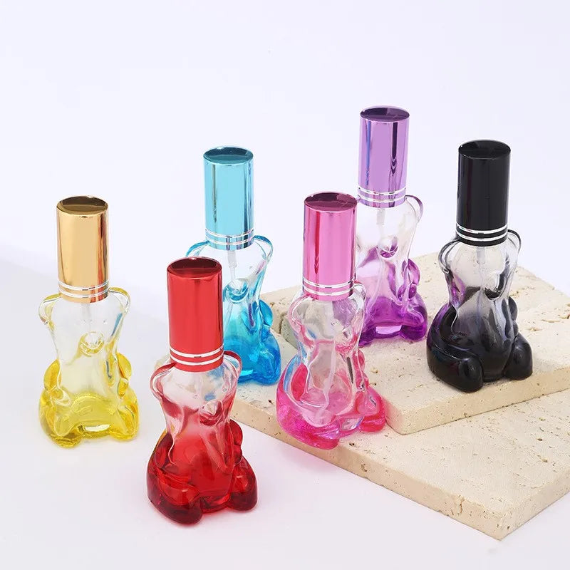 Povei 15ml Bear Perfume Bottle - Refillable Liquid Container Atomizer Spray