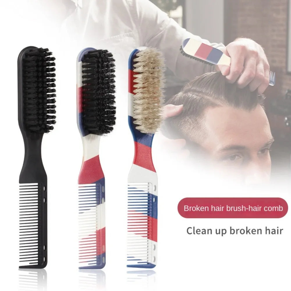 Povei Small Beard Styling Brush for Professional Shaving and Grooming