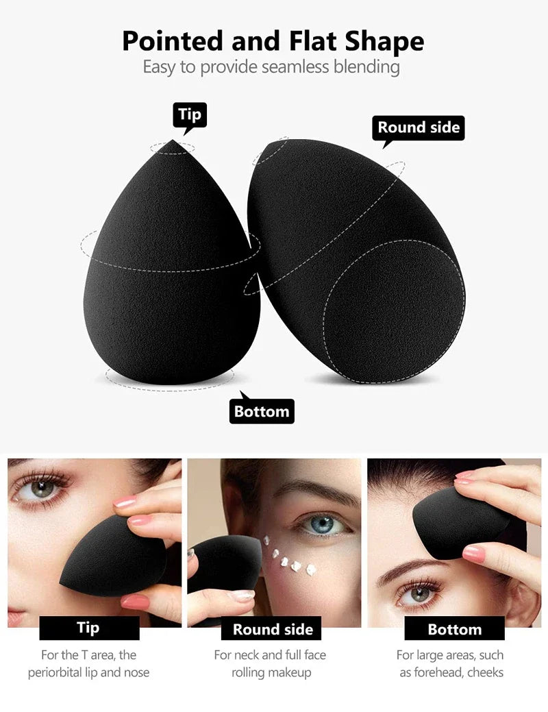 Povei Makeup Sponge Blender Set for Flawless Application & Coverage