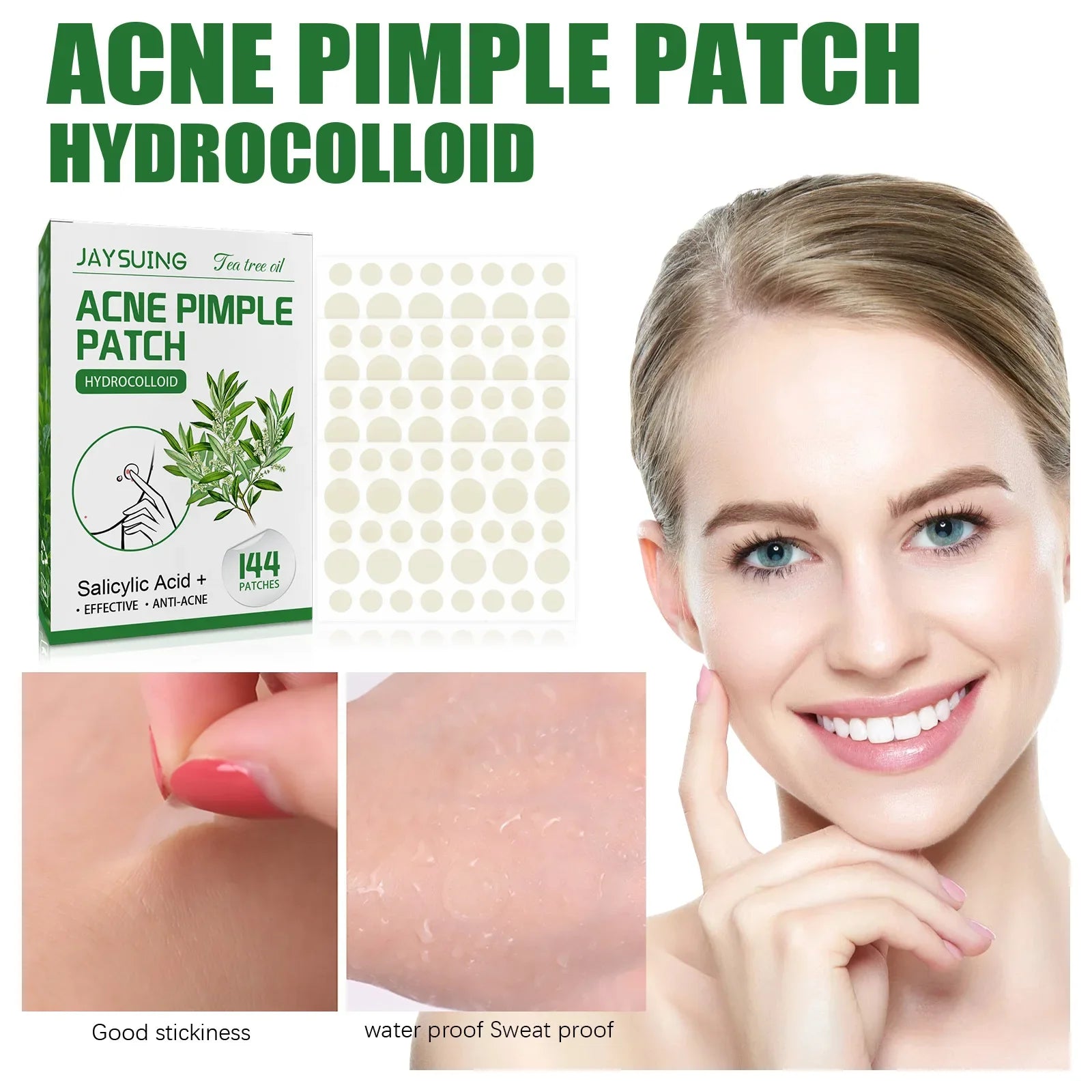 Povei A-e Pimple Patch Invisible Tea Oil Treatment Beauty Tool