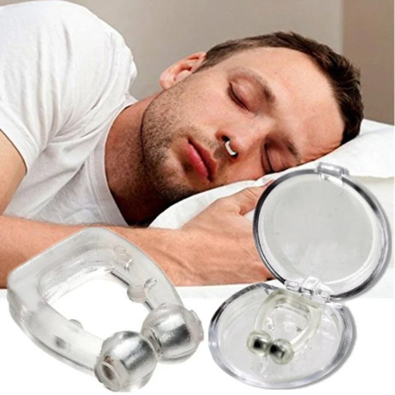 Povei Anti Snoring Magnetic Clip: Easy Breathe Sleeping Aid Clamp