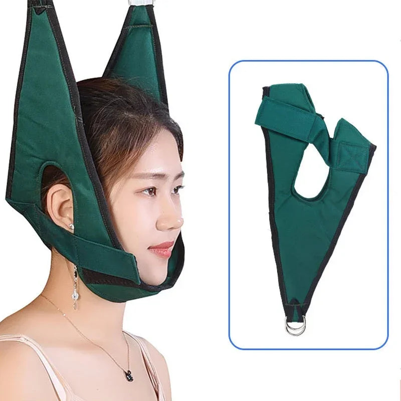 Povei Neck Harness Neck Stretcher Cervical Traction Device for Osteochondrosis Pain Relief