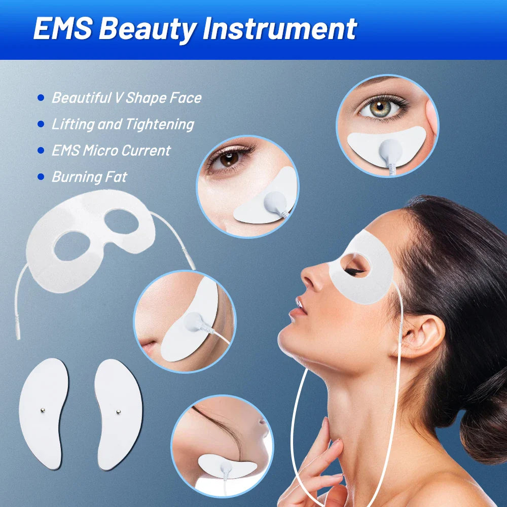 Povei Electric EMS Eye Beauty Massager: Facial Lifting, Anti-Wrinkle, Dark Circle Removal