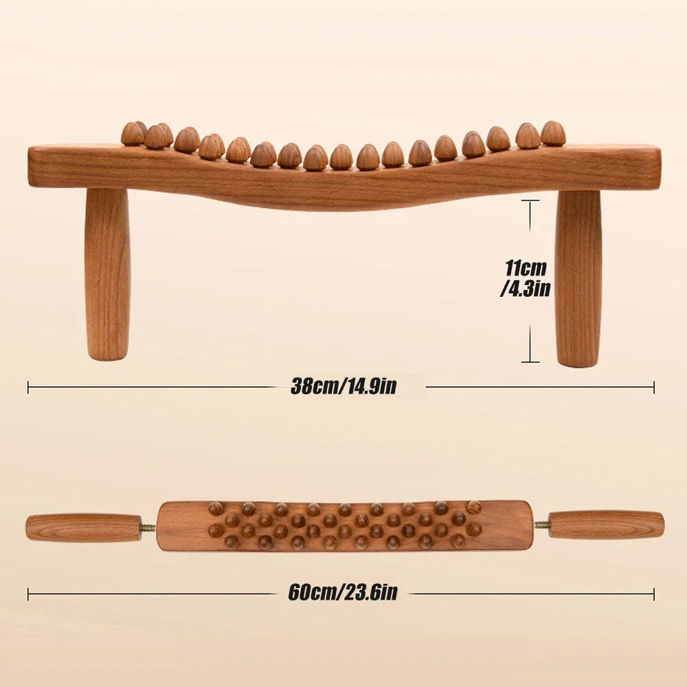 Povei Wood Therapy Massage Stick for Body Sculpting and Pain Relief