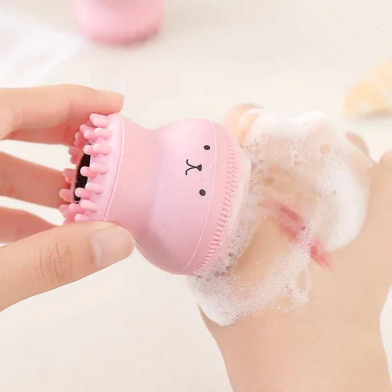 Povei Octopus Silicone Face Cleansing Brush