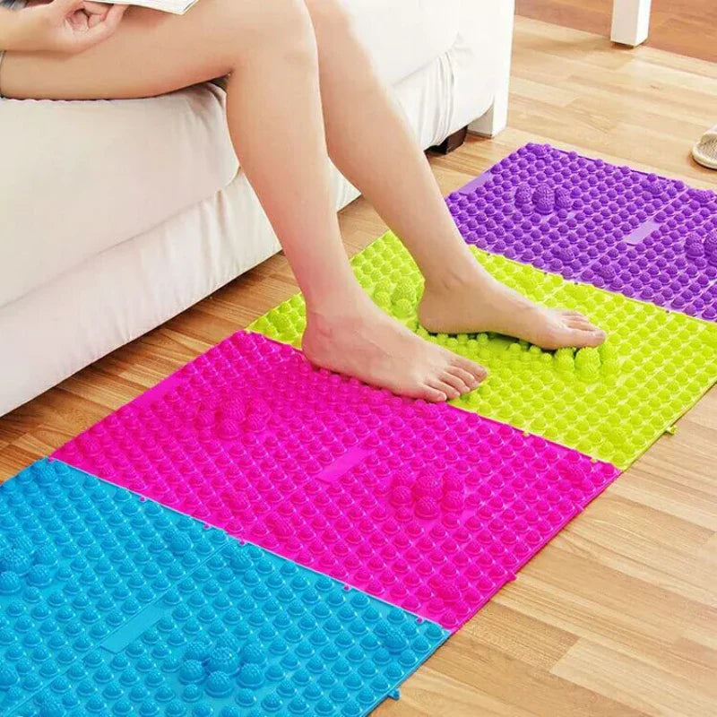 Povei Reflexology Foot Massage Spike Mat for Anti-stress and Blood Circulation