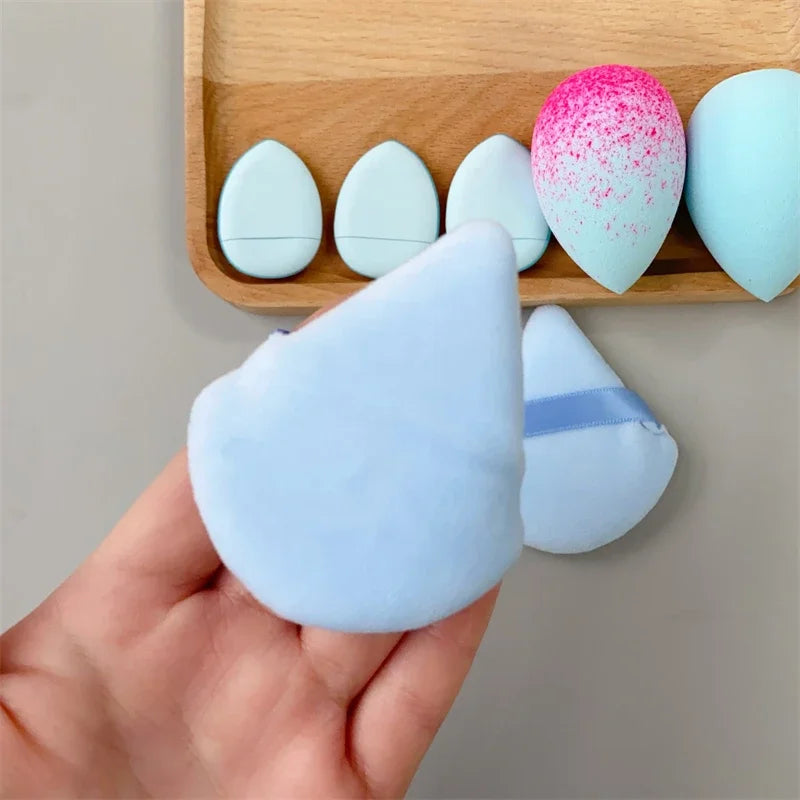 Povei Beauty Blender Set: 8 Pcs Egg-Shaped Makeup Sponges for Flawless Application