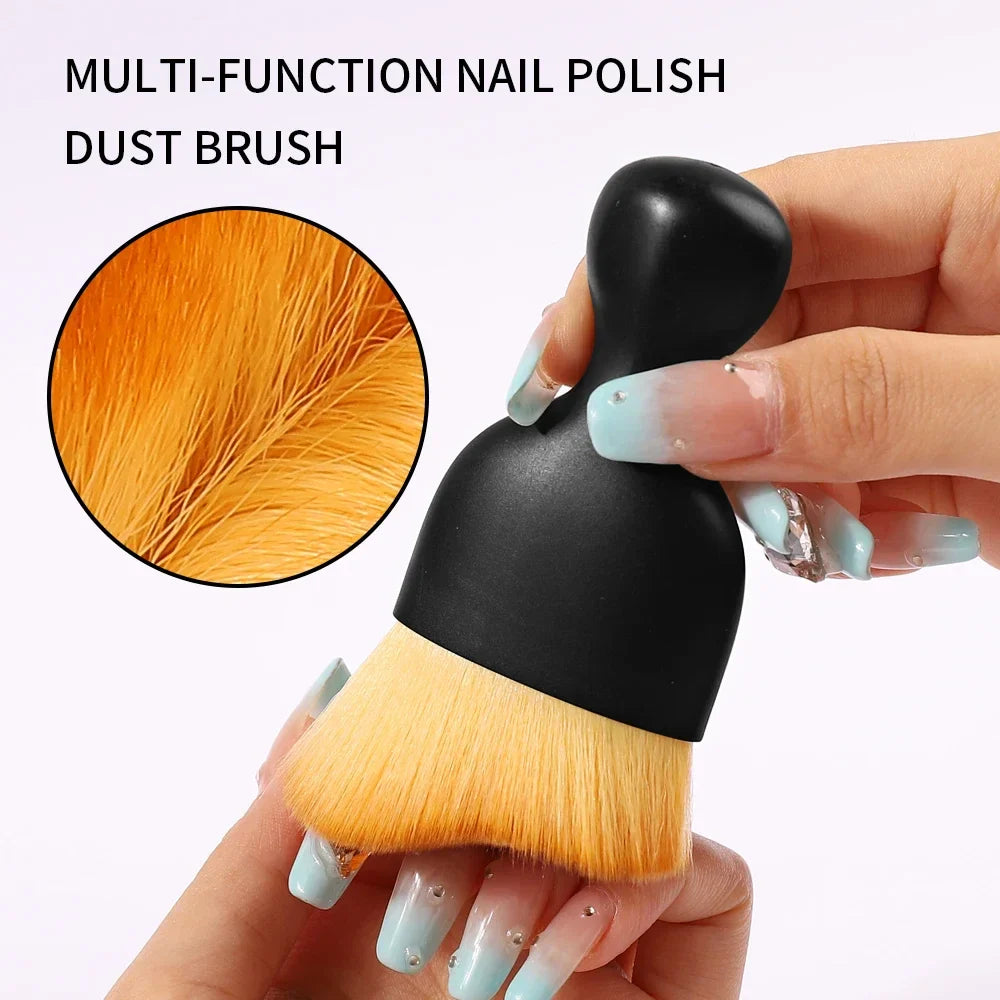 Povei Nail Art Dust Brush - Manicure Makeup Cleaning Tool