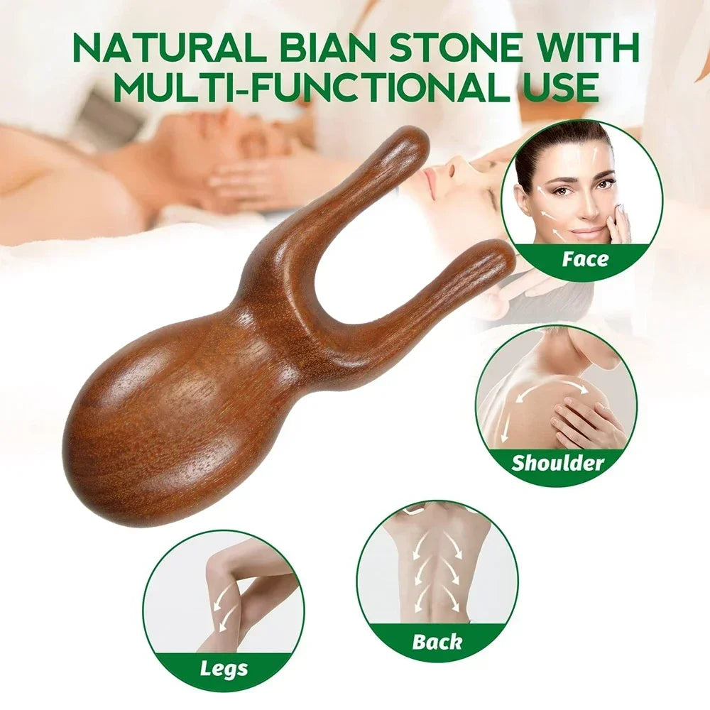 Povei Nose Shaping Clip - Wooden Nose Shaper & Facial Massage Beauty Tool