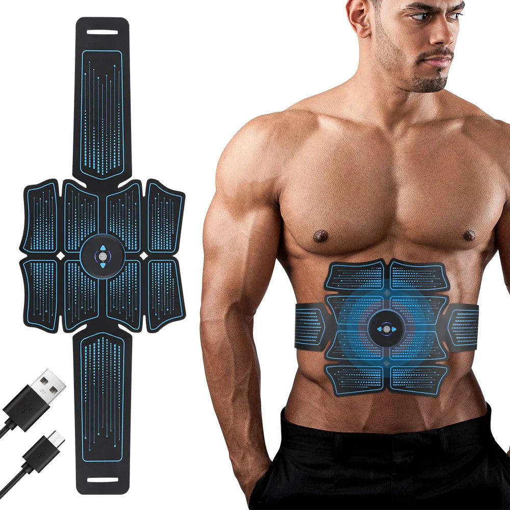 Povei ABS Stimulator EMS Trainer for Waist Muscle Toning and Body Slimming