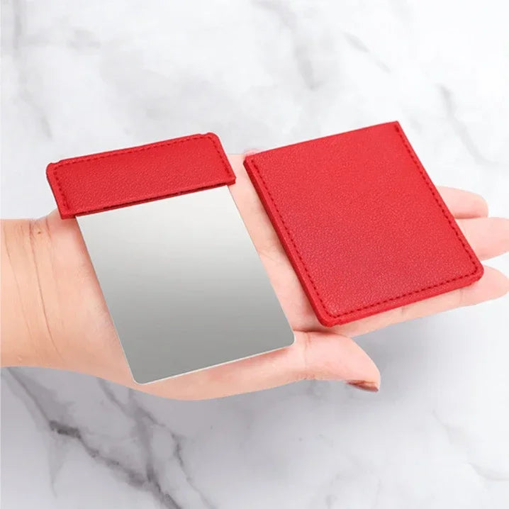 Povei Compact Folding Makeup Mirror for Vanity and Travel