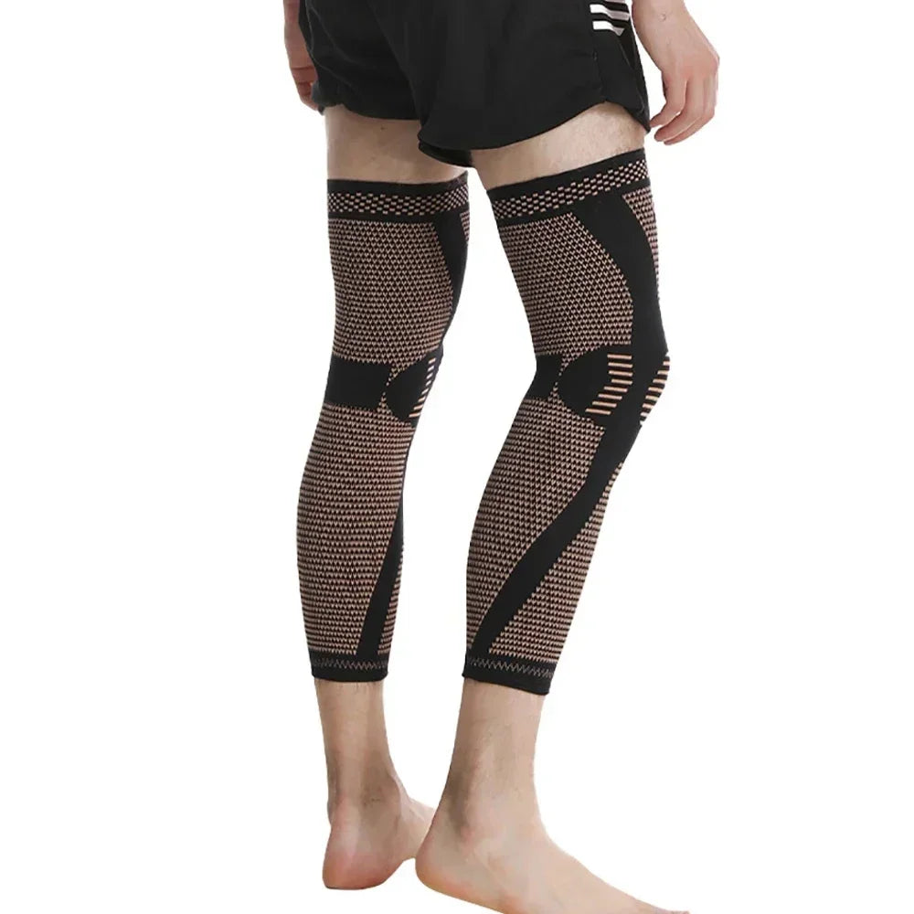 Povei Copper Knee Braces: Full Leg Compression Sleeves for Meniscus Tear, ACL, Arthritis