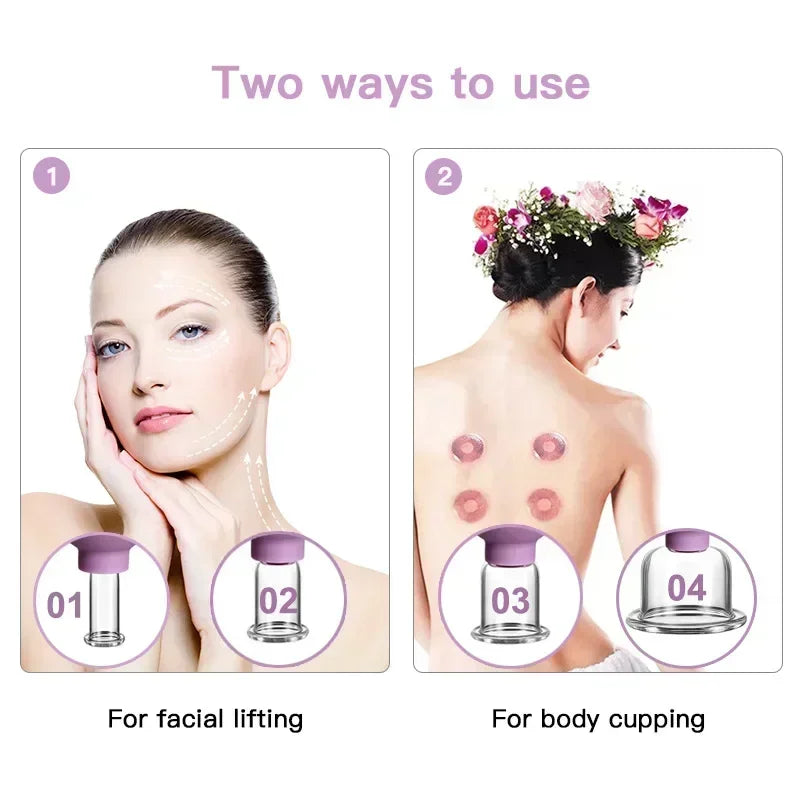 Povei Facial Cups: Anti-Cellulite & Anti-Wrinkle Face Massager