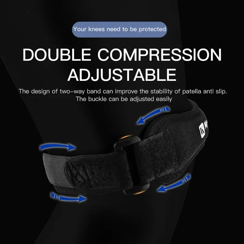 Povei Adjustable Knee Pad Band for Pain Relief and Support in Sports