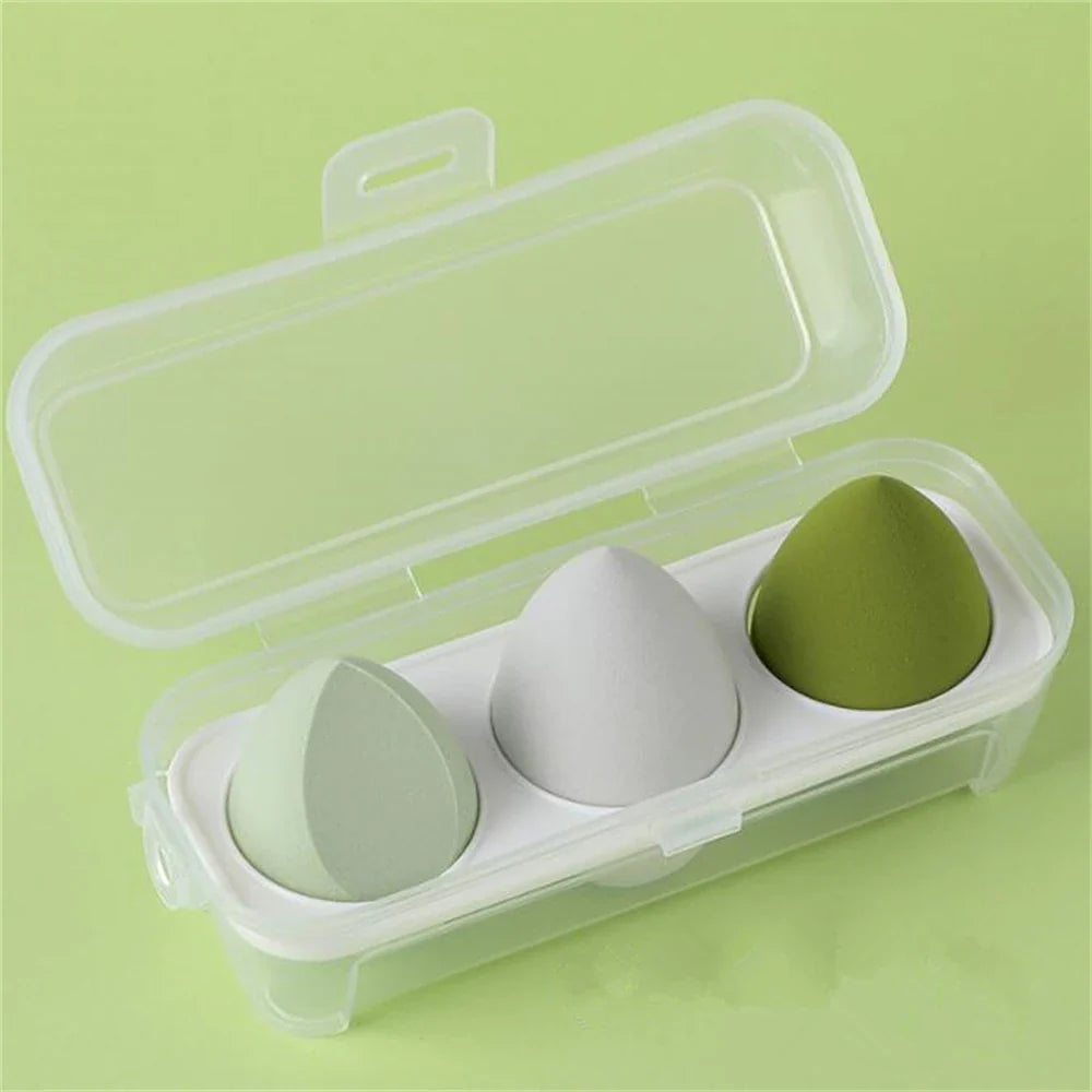 Povei Makeup Blender Sponge Set with Storage Box - Beauty Tools for Flawless Application