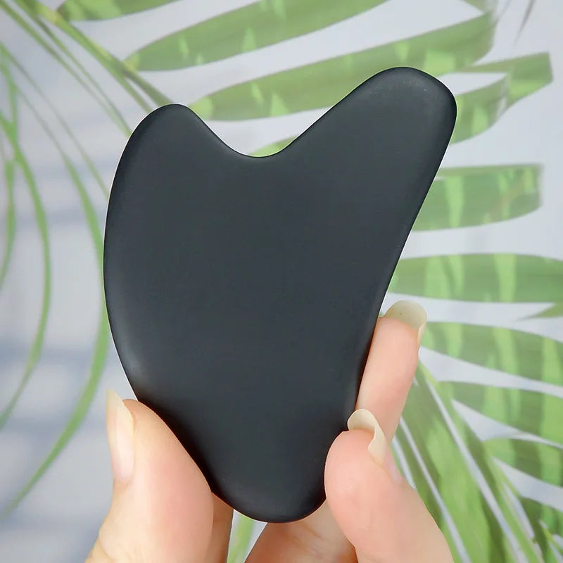 Povei Bian Stone Gua Sha Board Scraper Massager for Face Neck Body Scraping Massage