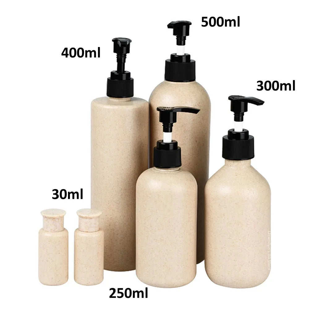 Povei Bathroom Soap Dispenser 500ml Refillable Shampoo Shower Gel Lotion Bottle