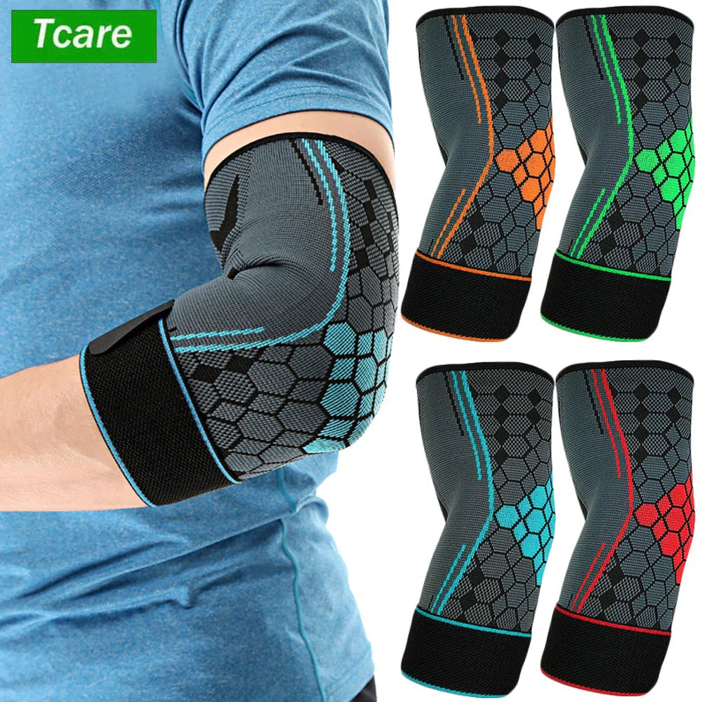 Povei Elbow Brace Compression Support Sleeve for Tendonitis & Sports Injuries