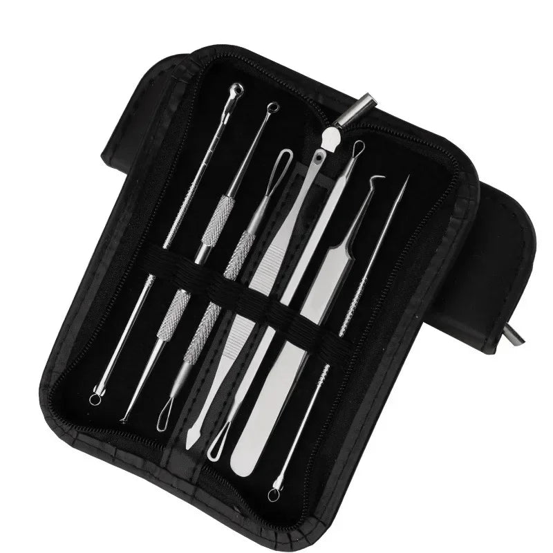 Povei Blackhead Remover Set for Facial Pore Cleaner and Acne Care